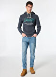 Superdry Kapüşon Yaka Siyah Erkek Sweatshırt M2013687A12A_DUO VINTAGE LOGO HOODI