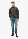 Superdry Bisiklet Yaka Koyu Yeşil Erkek Sweatshırt M2013751A3JZ_ESSENTIAL LOGO CREW SW
