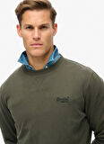 Superdry Bisiklet Yaka Koyu Yeşil Erkek Sweatshırt M2013751A3JZ_ESSENTIAL LOGO CREW SW