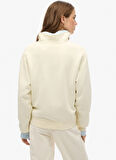 Superdry Fermuarlı Yaka Ekru Kadın Sweatshırt W2012234A