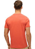 Superdry Bisiklet Yaka Kırmızı Erkek T-Shirt M1012100A-6SD_WORKWEAR EMBOSSED REL