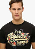 Superdry Bisiklet Yaka Siyah Erkek T-Shirt M1012111A-02A_VL TOKYO RELAXED TEE
