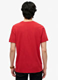 Superdry Bisiklet Yaka Kırmızı Erkek T-Shirt M1012136A-32I_GASOLINE GRAPHIC RELA