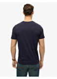 Superdry Bisiklet Yaka Lacivert Erkek T-Shirt M1012136A-THG_GASOLINE GRAPHIC RELA