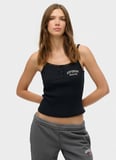 Superdry Lacivert Kadın Logo Baskılı Atlet W6012154A