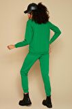 Kadın Şardonlu Örme Basic Jogger Eşofman Altı