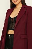 Kadın  Kuşaklı Astarlı Blazer Ceket