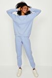 Kadın Basic Örme Sweatshirt