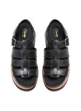 Clarks Deri Siyah Kadın Sandalet 26176317