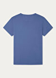 Hackett Bisiklet Yaka Mavi Erkek T-Shirt HM500796