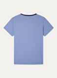 Hackett Bisiklet Yaka Mavi Erkek T-Shirt HM500797