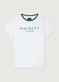 Hackett Bisiklet Yaka Beyaz Erkek T-Shirt HM500797