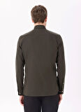 Hackett Slim Fit Gömlek Yaka Koyu Kahve Erkek Gömlek HM3010028