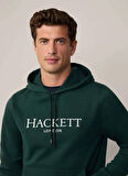 Hackett Kapüşon Yaka Koyu Yeşil Erkek Sweatshırt HM581289