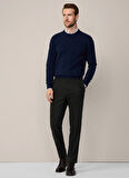 Hackett Bisiklet Yaka Slim Fit Koyu Lacivert Erkek Kazak HM703241