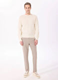Hackett Bisiklet Yaka Slim Fit Ekru Erkek Kazak HM703237