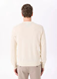 Hackett Bisiklet Yaka Slim Fit Ekru Erkek Kazak HM703237