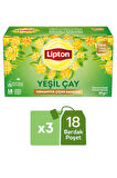 Lipton Osmantus Çiçek Bahçesi Aromalı Yeşil Çay 18li x 3 Adet