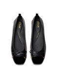 Clarks Deri Siyah Kadın Babet 26181322
