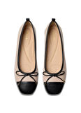 Clarks Deri Bej - Siyah Kadın Babet 26181329