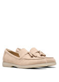 Clarks Süet Pudra Kadın Loafer 26181453
