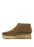 Clarks Süet Kahve Kadın Bot WBWedge Fringe