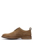 Clarks %100 İnek Süet Taba Erkek Klasik Ayakkabı Aldwin Lace