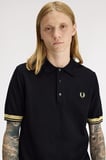 Fred Perry K2323-90A Contrast Cuff Knitted Erkek Polo Tişört