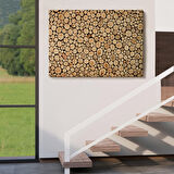 Odun Kütükler Kanvas Tablo-5077