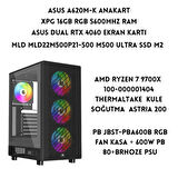 LYSERG PB A600B RGB Fan Kasa Amd Ryzen 7 9700X 16 GB Ram 500 GB SSD Asus Dual RTX 4060 W11 Pro