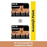Duracell Alkalin Aa Kalem Piller 20'li