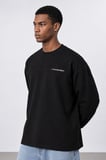 Erkek notbasicproject Oversize Long Sleeve Siyah