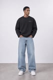Erkek notbasicproject Oversize Long Sleeve Siyah
