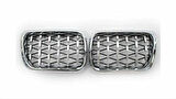 Bmw 3 Serisi 1997-1999 E36 Diamond Panjur (Böbrek) Krom Çerçeve