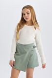 Kız Çocuk Gabardin Şort Etek