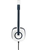 Logitech H150 Kablolu Stereo Kulaklık - Beyaz OUTLET