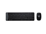 Logitech MK220 Kablosuz Türkçe Klavye Mouse Seti - Siyah
