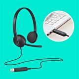 Logitech H340 Mikrofonlu Stereo Standart Kulak Üstü Kablolu Kulaklık