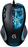 Logitech G300s Kablolu Oyuncu Mouse, 2,5K DPI Sensör, USB bağlantısı, RGB aydınlatma, 9 programlanabilir düğme, DPI değiştirme düğmesi, Siyah OUTLET