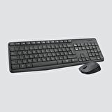 TEŞHİR-Logitech MK235 USB Kablosuz Türkçe Klavye Mouse Seti - Antrasit Gri
