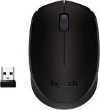 Logitech B170 Optik Kablosuz Mouse, Siyah, 2.4 GHz USB Rec