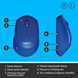 Logitech M330 Sessiz Kablosuz Mouse-Mavi 