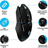 Logitech G G903 LIGHTSPEED HERO 25K Sensörlü RGB Kablosuz Oyuncu Mouse - Siyah