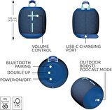 Logitech Ultimate Ears Wonderboom 4 Bluetooth Hoparlör Mavi