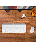 Logitech MK470 Beyaz Kablosuz Klavye Mouse Seti OUTLET