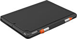 Logitech Slim Folio iPad 10.2 inç 7. ve 8. Nesil ile Uyumlu Klavyeli Kılıf Gri Teşhir