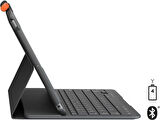Logitech Slim Folio iPad 10.2 inç 7. ve 8. Nesil ile Uyumlu Klavyeli Kılıf Gri Teşhir