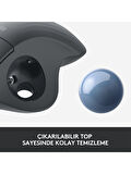 Logitech ERGO M575 Kablosuz İztopu Özellikli Konforlu Ergonomik Mouse - Siyah OUTLET