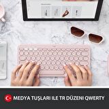 Logitech K380 BLUETOOTH GÜL KEYBOARD TR Q 920-010067