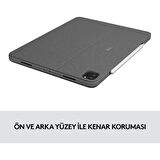 Logitech Combo Touch iPad Pro 12.9 inç 5. Nesil ile Uyumlu Klavyeli Kılıf 920-010186